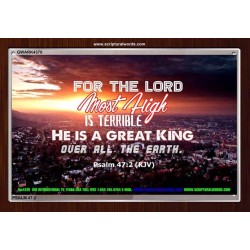 A GREAT KING   Christian Quotes Framed   (GWARK4370)   