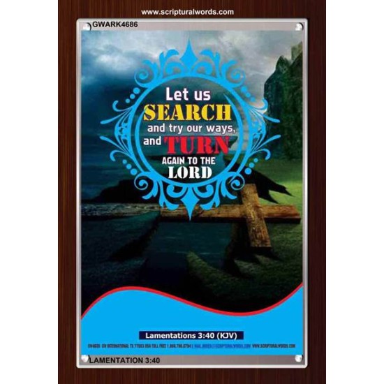 TURN AGAIN TO THE LORD   Scripture Art Prints   (GWARK4686)   