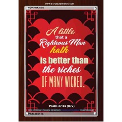 A RIGHTEOUS MAN   Bible Verses  Picture Frame Gift   (GWARK4785)   "25X33"
