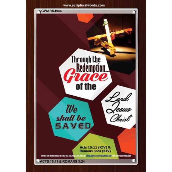 WE SHALL BE SAVED   Inspiration Wall Art Frame   (GWARK4944)   