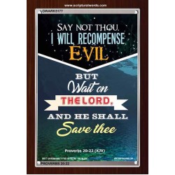 WAIT ON THE LORD   Bible Verses Frame Online   (GWARK5177)   "25X33"