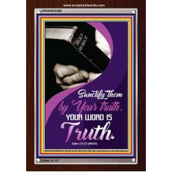 YOUR WORD IS TRUTH   Bible Verses Framed for Home   (GWARK5388)   "25X33"