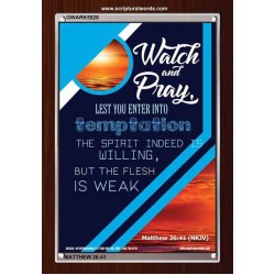 WATCH AND PRAY   Contemporary Christian Poster   (GWARK5528)   "25X33"