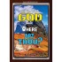 WHERE ARE THOU   Custom Framed Bible Verses   (GWARK6402)   "25X33"