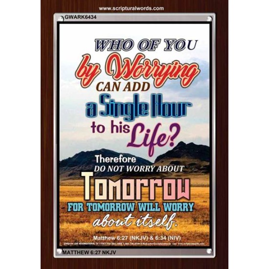 A SINGLE HOUR TO HIS LIFE   Bible Verses Frame Online   (GWARK6434)   