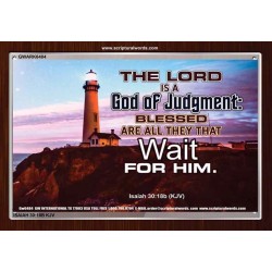 A GOD OF JUDGEMENT   Framed Bible Verse   (GWARK6484)   "33X25"