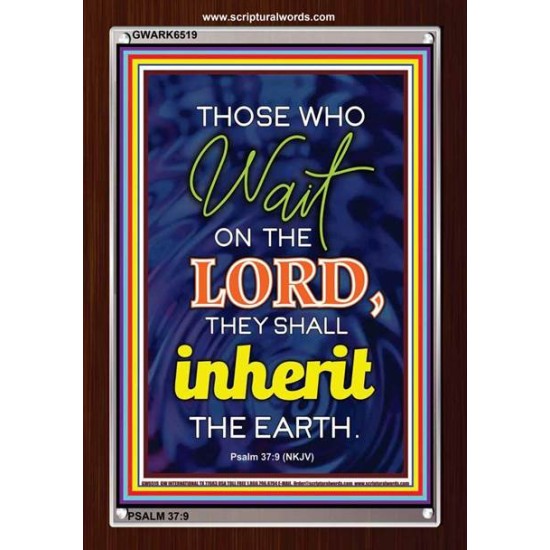 WAIT ON THE LORD   contemporary Christian Art Frame   (GWARK6519)   