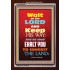 WAIT ON THE LORD   Bible Verses Wall Art Acrylic Glass Frame   (GWARK6535)   "25X33"