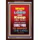 WAIT ON THE LORD   Bible Verses Wall Art Acrylic Glass Frame   (GWARK6535)   