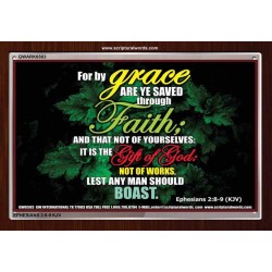 SAVED THROUGH FAITH   Christian Frame Art   (GWARK6583)   