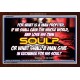 WHAT SHALL A MAN GIVE FOR HIS SOUL   Framed Guest Room Wall Decoration   (GWARK6584)   