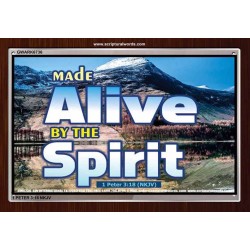 ALIVE BY THE SPIRIT   Framed Guest Room Wall Decoration   (GWARK6736)   