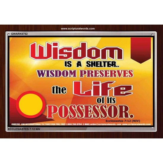 WISDOM   Framed Bible Verse   (GWARK6782)   