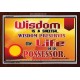 WISDOM   Framed Bible Verse   (GWARK6782)   