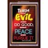 TURN FROM EVIL   Scripture Art   (GWARK6785)   "25X33"