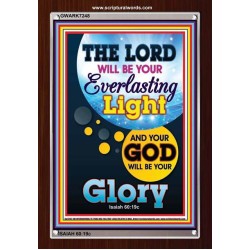 YOUR GOD WILL BE YOUR GLORY   Framed Bible Verse Online   (GWARK7248)   
