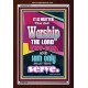 WORSHIP THE LORD THY GOD   Frame Scripture Dcor   (GWARK7270)   