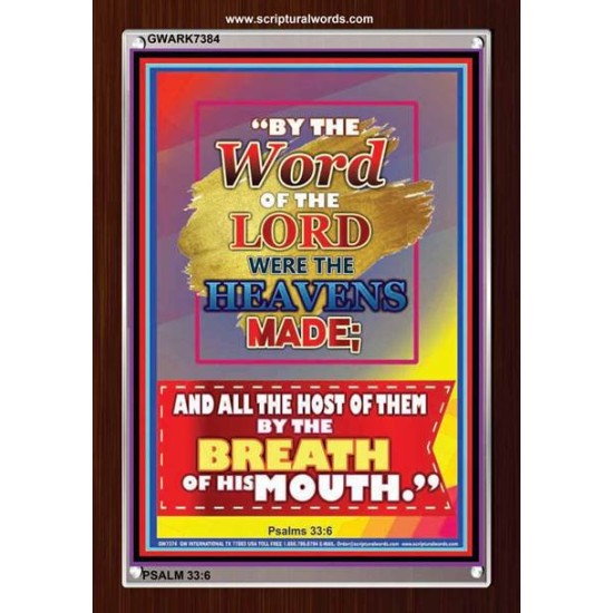 WORD OF THE LORD   Framed Hallway Wall Decoration   (GWARK7384)   