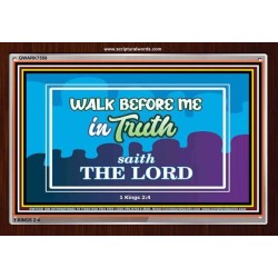 WALK IN TRUTH   Unique Bible Verse Framed   (GWARK7558)   "33X25"