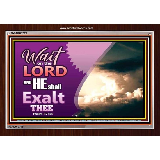 WAIT ON THE LORD   Framed Bible Verses   (GWARK7570)   