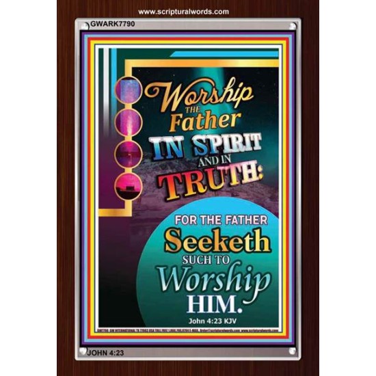 WORSHIP THE FATHER   Modern Christian Wall Dcor   (GWARK7790)   