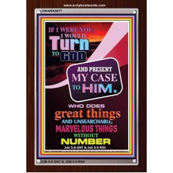 TURN TO GOD   Scripture Wooden Frame   (GWARK8077)   "25X33"