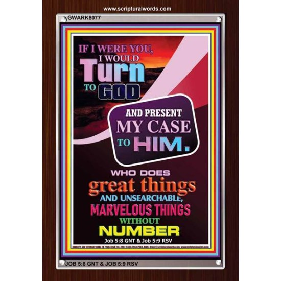 TURN TO GOD   Scripture Wooden Frame   (GWARK8077)   