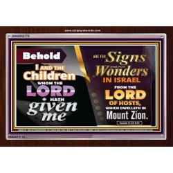 SIGNS AND WONDERS   Framed Office Wall Decoration   (GWARK8179)   