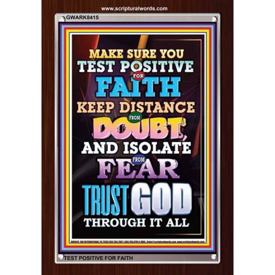 TRUST GOD AT ALL TIMES   Biblical Paintings Acrylic Glass Frame   (GWARK8415)   