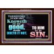 SIN   Custom Frame Inspiration Bible Verse   (GWARK8419)   