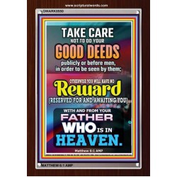 YOUR FATHER WHO IS IN HEAVEN    Scripture Wooden Frame   (GWARK8550)   "25X33"