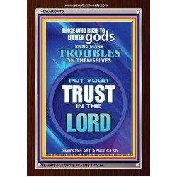 TRUST IN THE LORD   Framed Bible Verse   (GWARK8573)   "25X33"