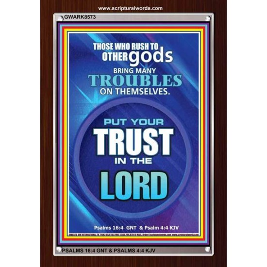 TRUST IN THE LORD   Framed Bible Verse   (GWARK8573)   