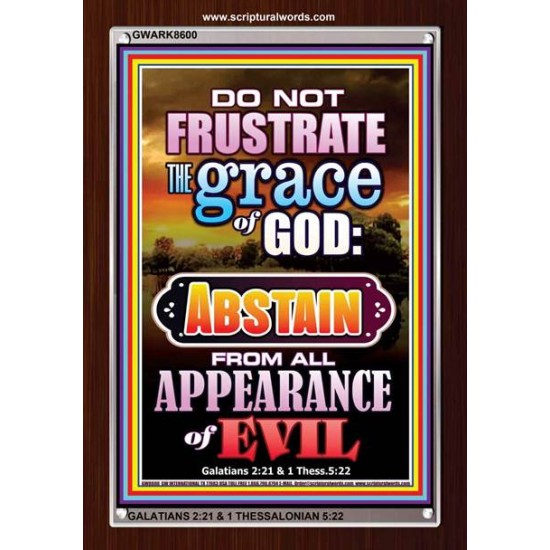 ABSTAIN FROM ALL APPEARANCE OF EVIL   Bible Scriptures on Forgiveness Frame   (GWARK8600)   