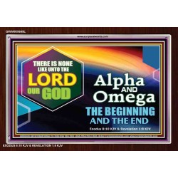 ALPHA AND OMEGA   Christian Quotes Framed   (GWARK8649L)   