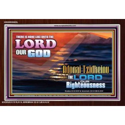 ADONAI TZIDKEINU - LORD OUR RIGHTEOUSNESS   Christian Quote Frame   (GWARK8653L)   