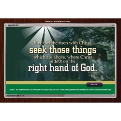 SEEK THOSE THINGS   Framed Bible Verse   (GWARK871)   