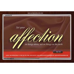 SET YOUR AFFECTION   Inspirational Bible Verses Framed   (GWARK876)   