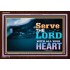 WITH ALL YOUR HEART   Framed Religious Wall Art    (GWARK8846L)   "33X25"