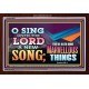 SING UNTO THE LORD   Bible Verses Wall Art Acrylic Glass Frame   (GWARK8893)   