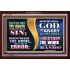 SIN NOT   Scripture Art Wooden Frame   (GWARK8899)   "33X25"