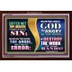 SIN NOT   Scripture Art Wooden Frame   (GWARK8899)   