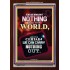 WE BROUGHT NOTHING TO THE WORLD   Frame Scriptures Dcor   (GWARK9147)   "25X33"