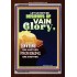 VAIN GLORY   Bible Verses Wall Art Acrylic Glass Frame   (GWARK9196)   "25X33"