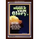 VAIN GLORY   Bible Verses Wall Art Acrylic Glass Frame   (GWARK9196)   