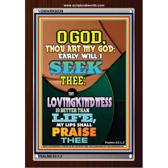 YOUR LOVING KINDNESS IS BETTER THAN LIFE   Biblical Paintings Acrylic Glass Frame   (GWARK9239)   