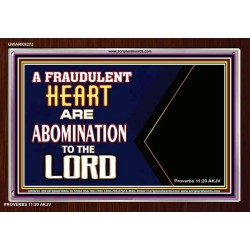 WHAT ARE ABOMINATION TO THE LORD   Large Framed Scriptural Wall Art   (GWARK9273)   "33X25"