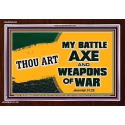 WEAPONS OF WAR   Christian Quotes Framed   (GWARK9434)   "33X25"