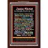 NAMES OF JESUS CHRIST WITH BIBLE VERSES   Religious Art Acrylic Glass Frame   (GWARKJESUSCHRISTPORTRAIT)   "25X33"