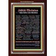 NAMES OF JESUS CHRIST WITH BIBLE VERSE IN GERMAN LANGUAGE {Namen Jesu Christi}   Acrylic Glass Frame  (GWARKNAMESOFCHRISTDEUTSCH)   